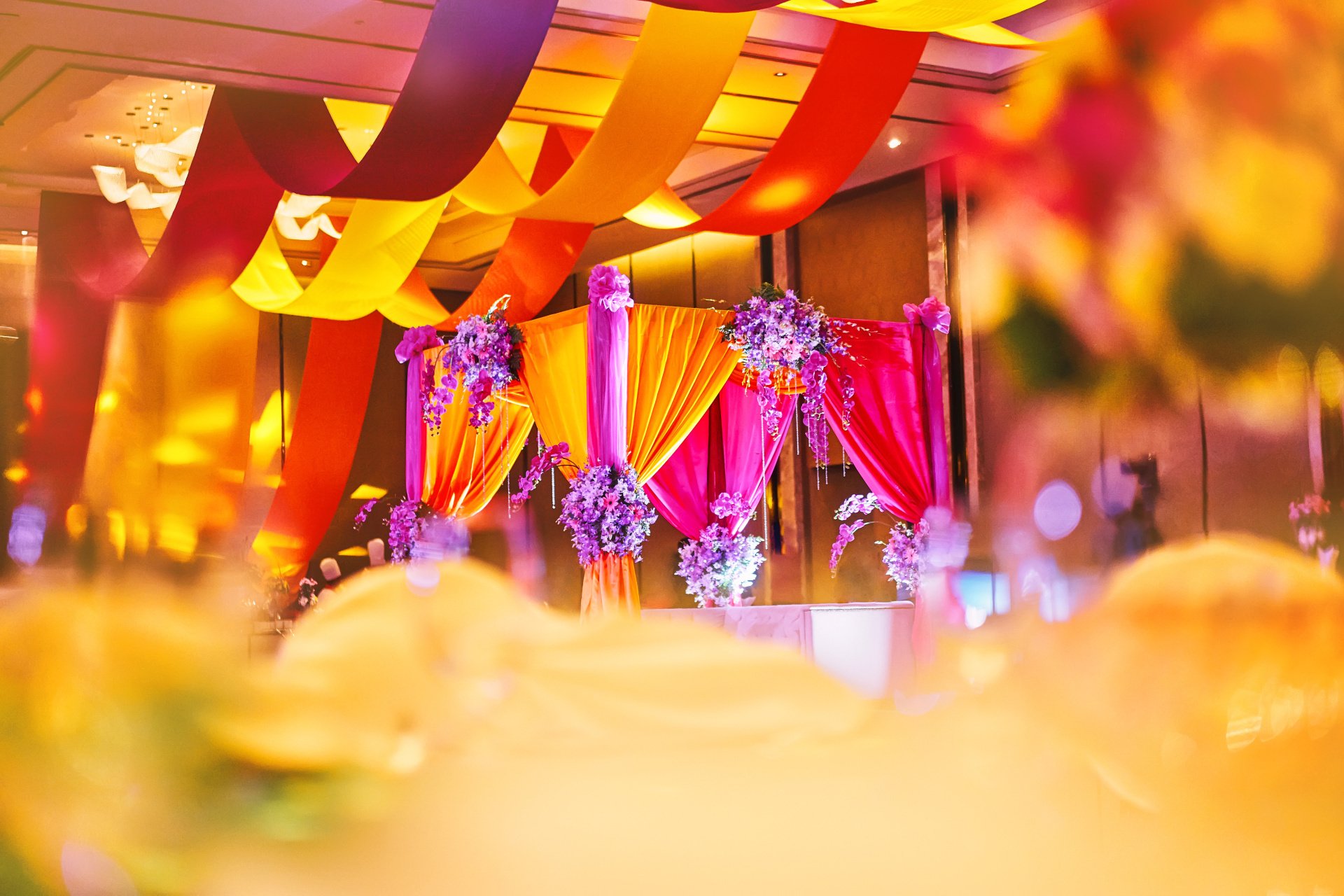 colorful+sangeet+wedding